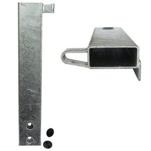Pillars 80 x 33 - Front left with edging H = 370 mm