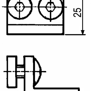 Counter piece - eye pillar Kinnegrip K VI – set