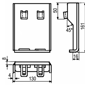 Pillar pocket Kinnegrip K VI for welding