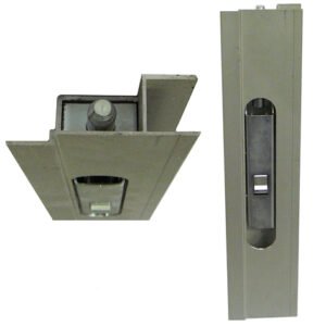Sideboard closure Euroclip 500 mm with edging and arrester – left