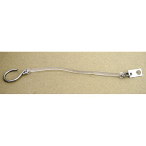 Wire plastic di. 6 mm with S - hook and plate