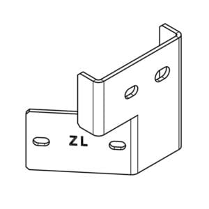 Ratchet holder PWP- angled, Rear left