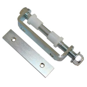 Srew hinge for Al pillar/door - set