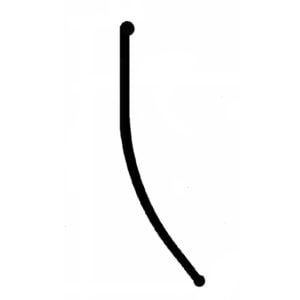 Sealling for curtain black type CS, 14m