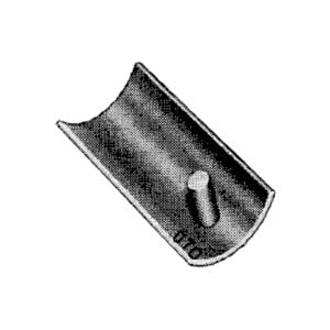 Holder with one pin for tube di. 50x1,5 mm