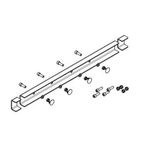 Reinforcement for portal - door Fixo, with fasteners for closure