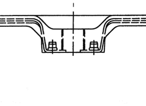 Handrail double with lock insert  spare part