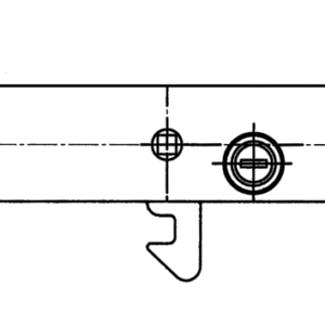 Strut closure with a hook spare part