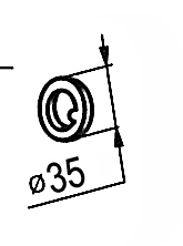 Washer for pivot 1 groove