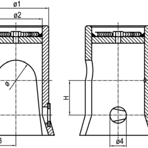 Ball holder di. 120 type 2 - max. 45 tons