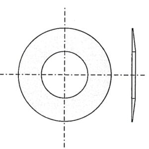 Plate spring 40,0/14,3/2,0