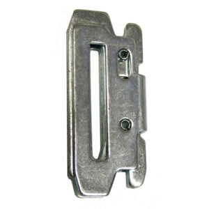 Pushing clamp for anchoring rails
