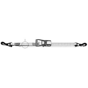 Fastening set with sika hook, LC 10 000 daN, L = 8 m