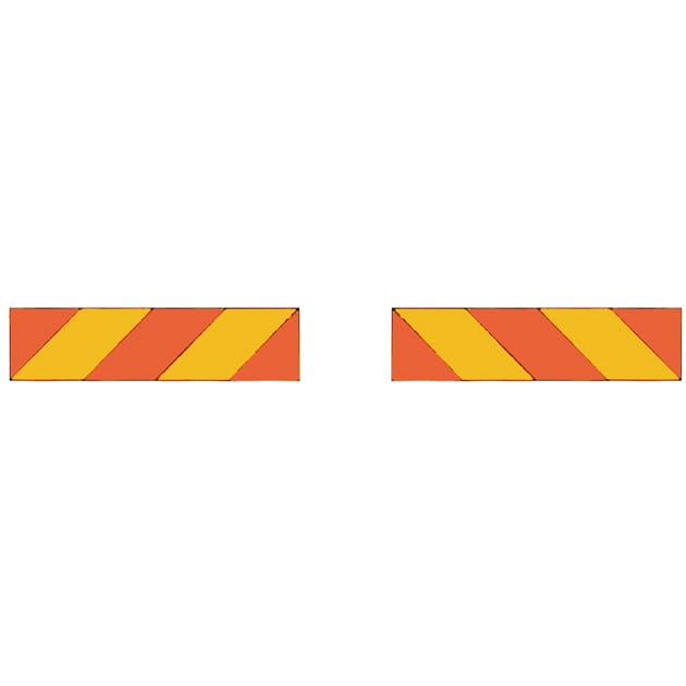 Rear marking for motor vehicles,set 2 pcs 565x130mm, PREMIUM