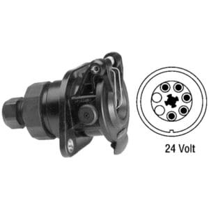 Socket ABS 5-pole, 24V
