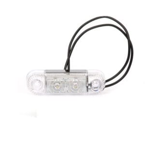LED marker light front, white, 12 / 24V
