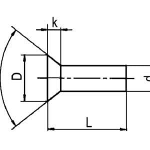 solid rivet St 4,0x30 DIN 661 countersunk head
