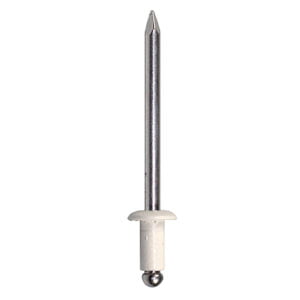 Blind rivet color 4,0 x 10 Al/St flat head RAL 9010