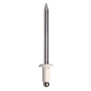 Blind rivet color 4,0 x 12 Al/St flat head RAL 9005