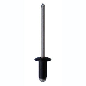 Blind rivet color 4,0 x 8 Al/St flat head RAL 9005