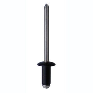 Blind rivet color 4,0 x 8 Al/St flat head RAL 8003