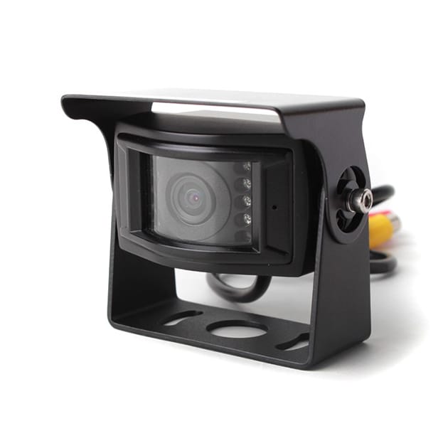 Universal parking camera with 12-24V illumination, black