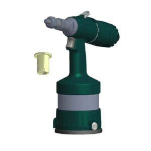 Pneumatic-hydraulic rivet gun with intake - RL 100