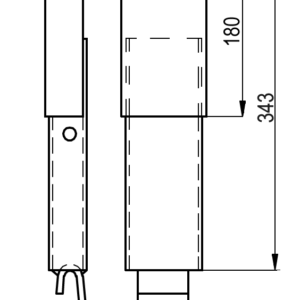 TOP extension for central pillar with edging - SP